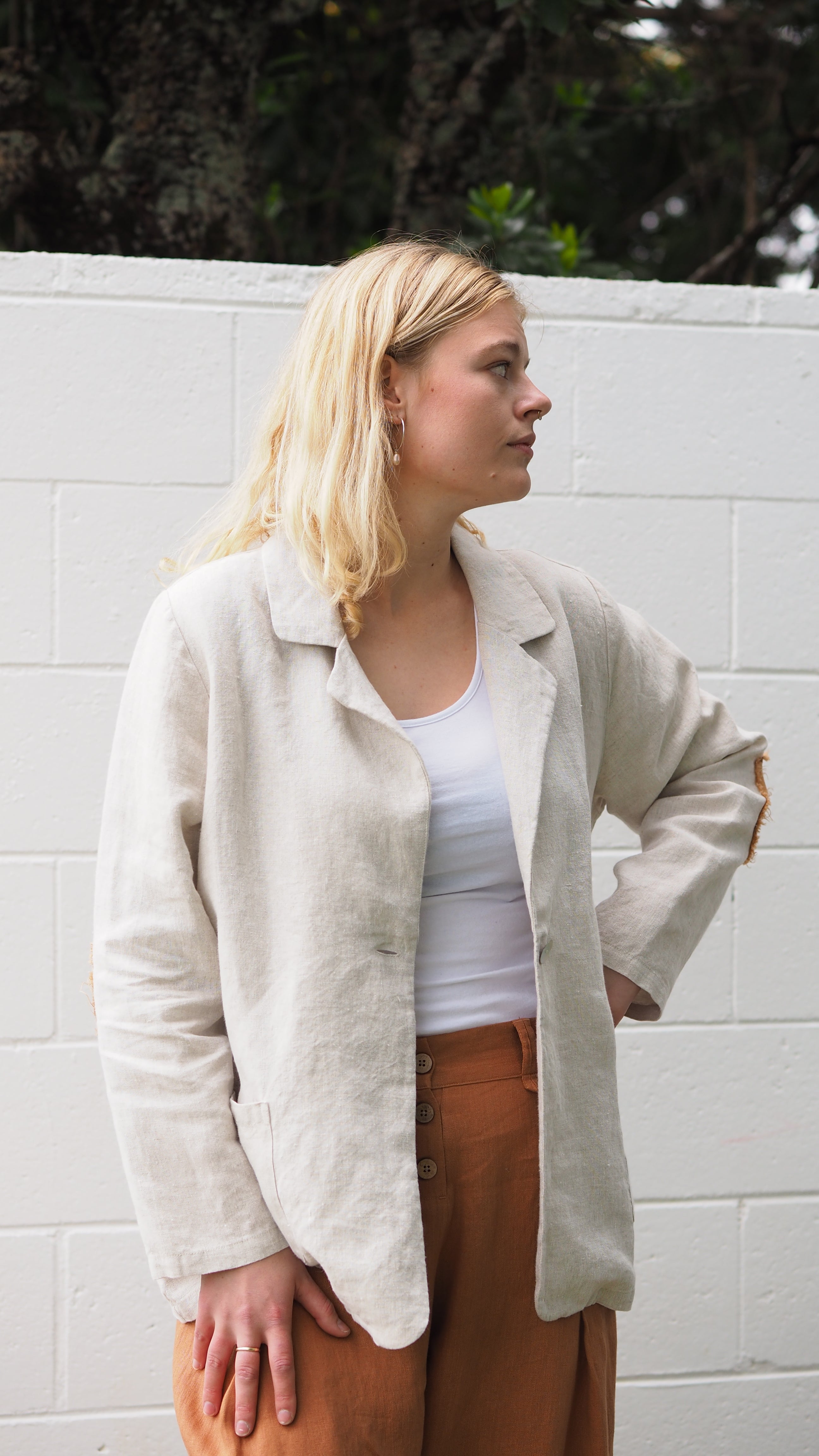 Manakau Blazer Rogue Linen Designer Clothing