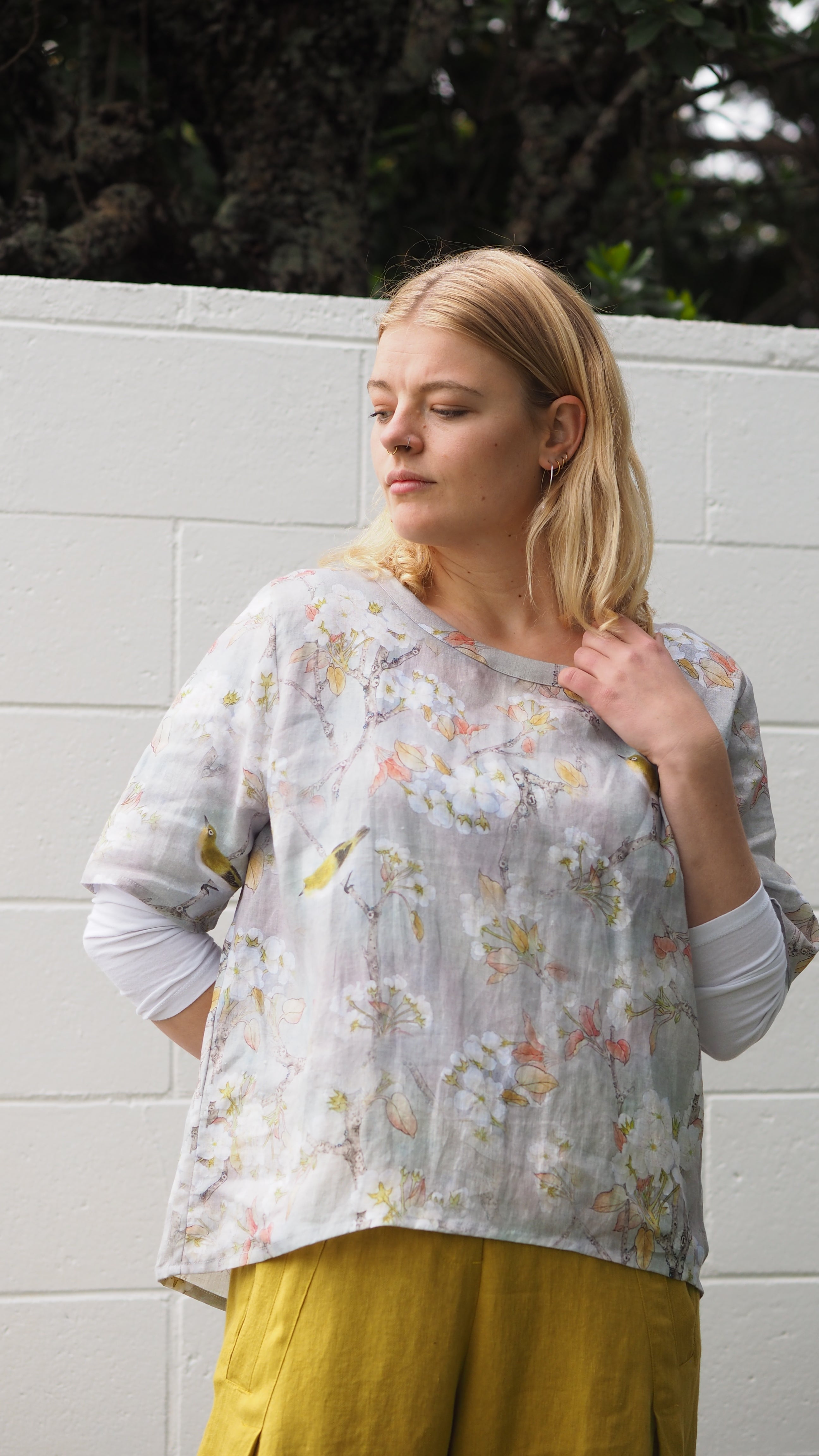 Kakanui Blouse Rogue Linen Designer Clothing