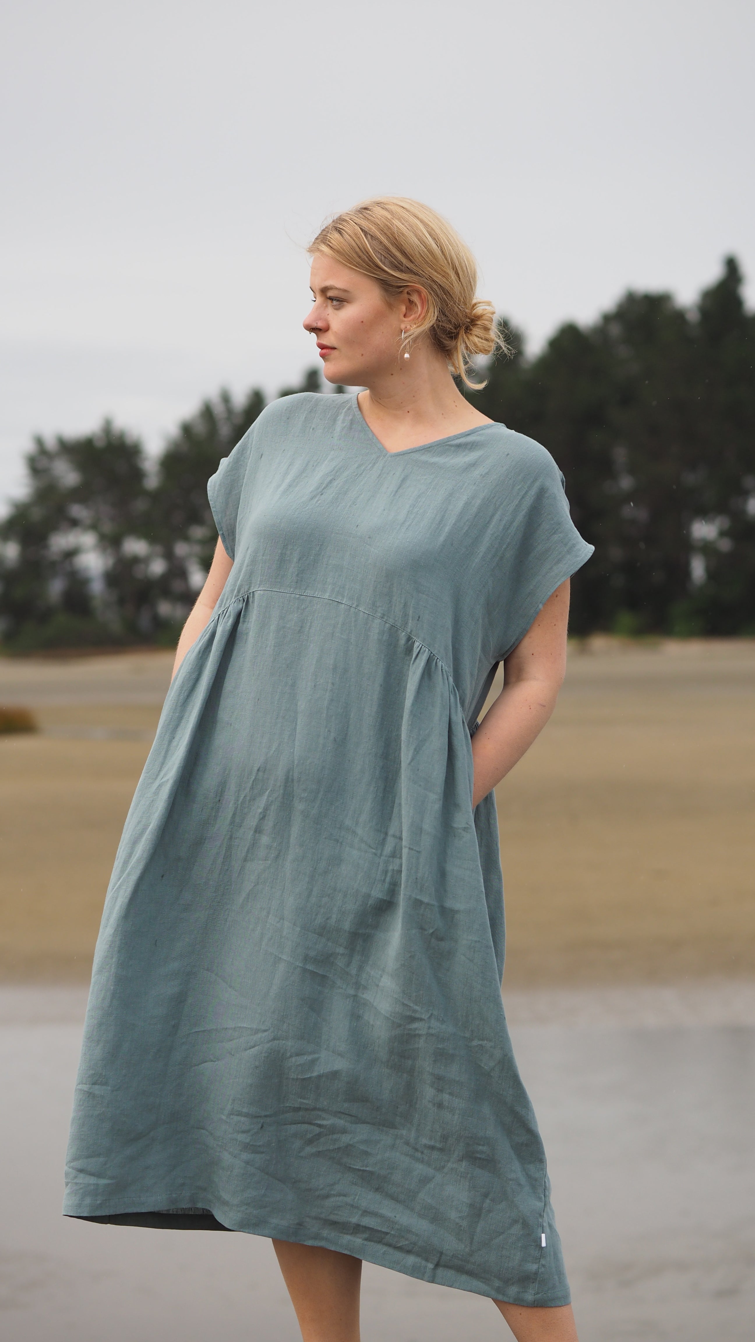 Vercelli Dress Rogue Linen Designer Clothing
