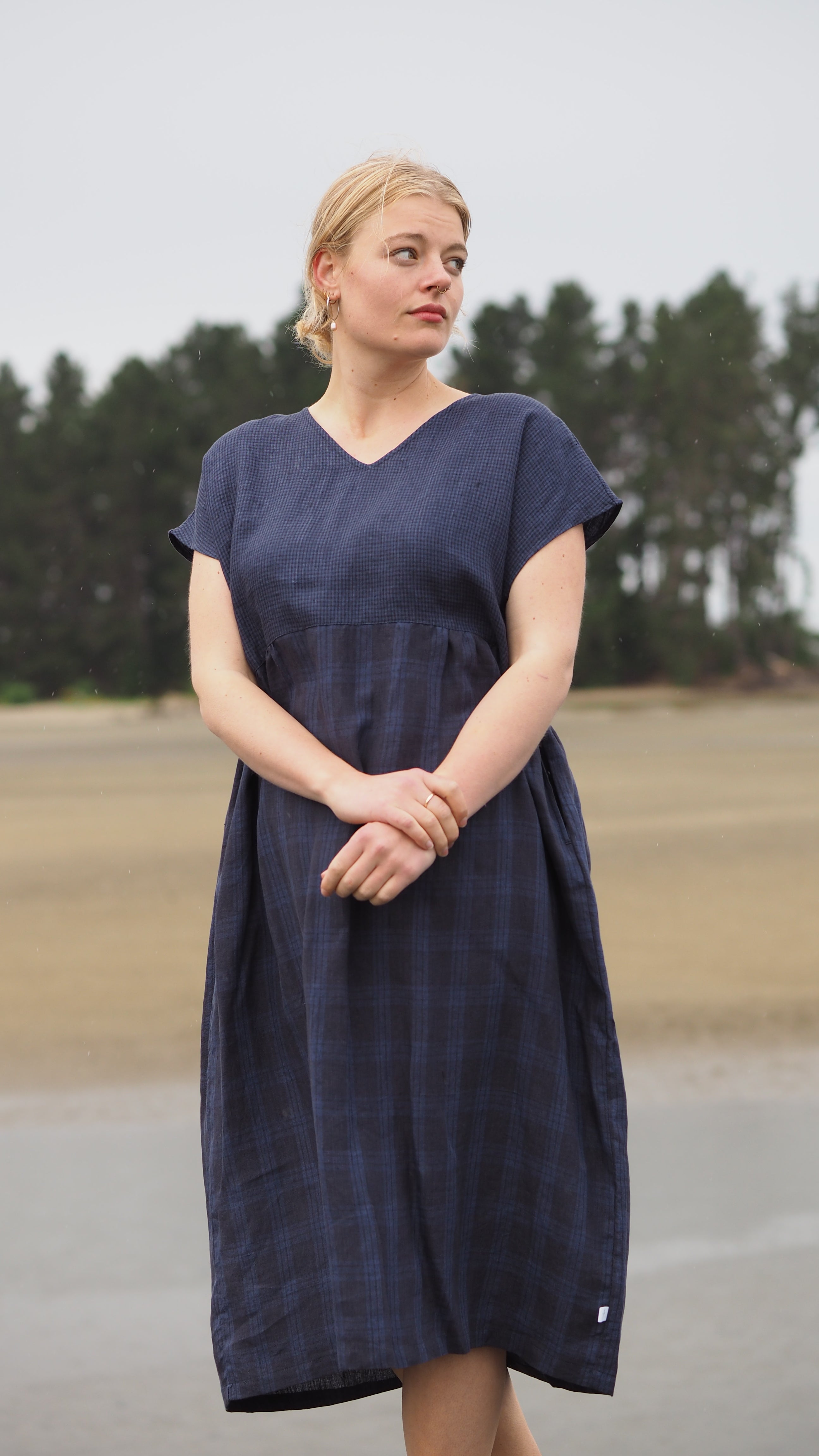 Vercelli Dress Rogue Linen Designer Clothing