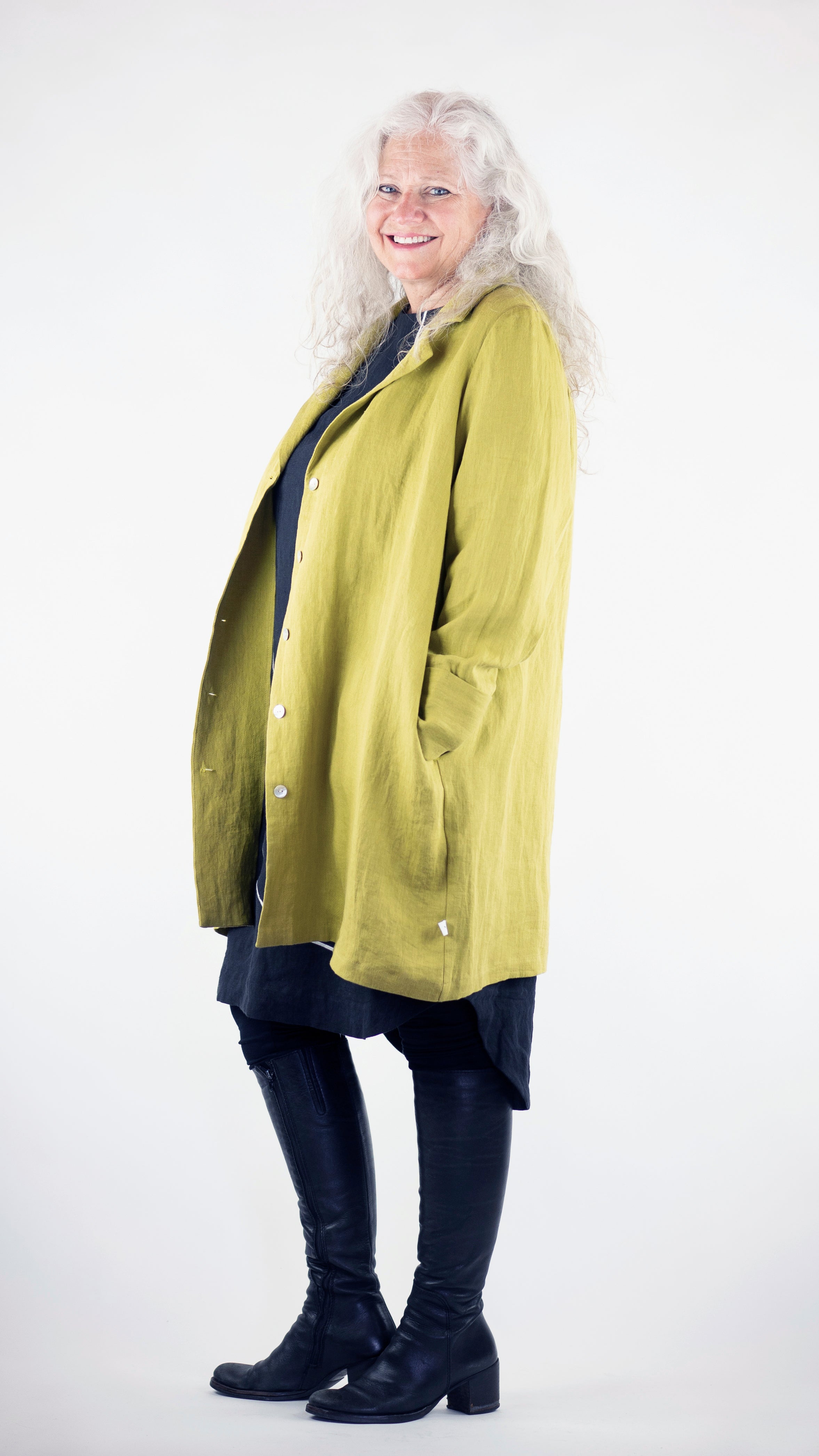 Chaves Coat Rogue Linen Designer Clothing