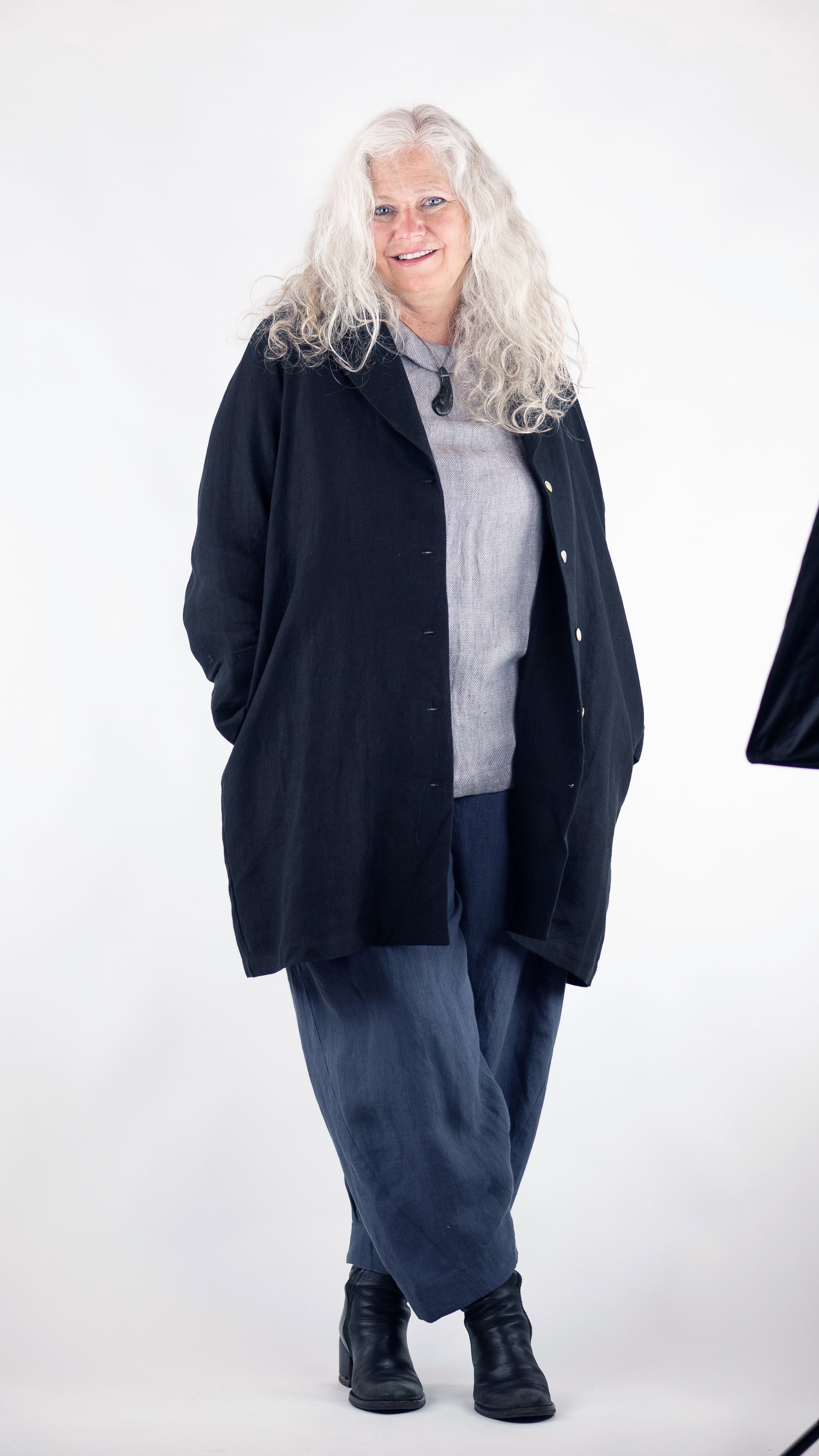 Chaves Coat Rogue Linen Designer Clothing