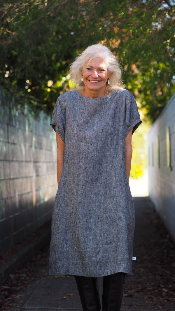 Ngatimoti Dress Rogue Linen Designer Clothing