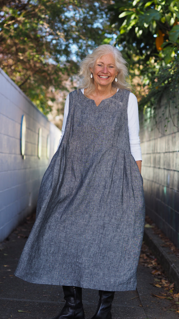 Waihi Dress Rogue Linen Designer Clothing