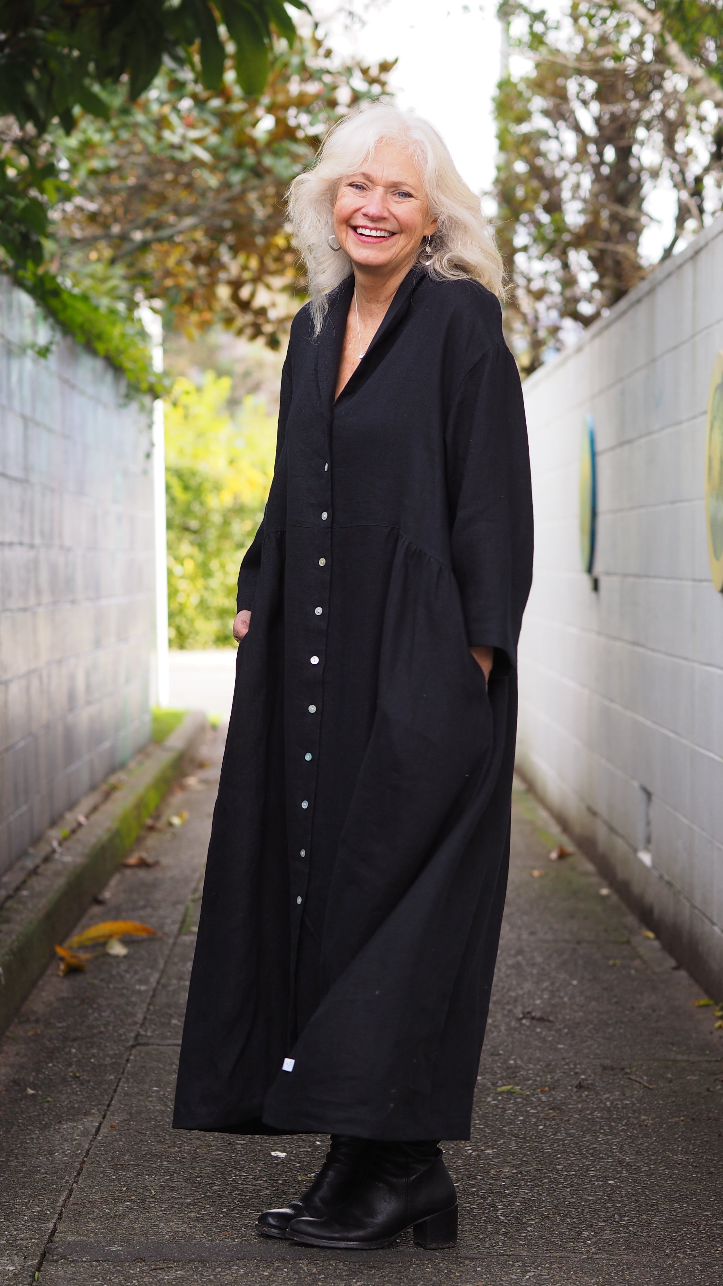 Dobson Dress/Coat Rogue Linen Designer Clothing