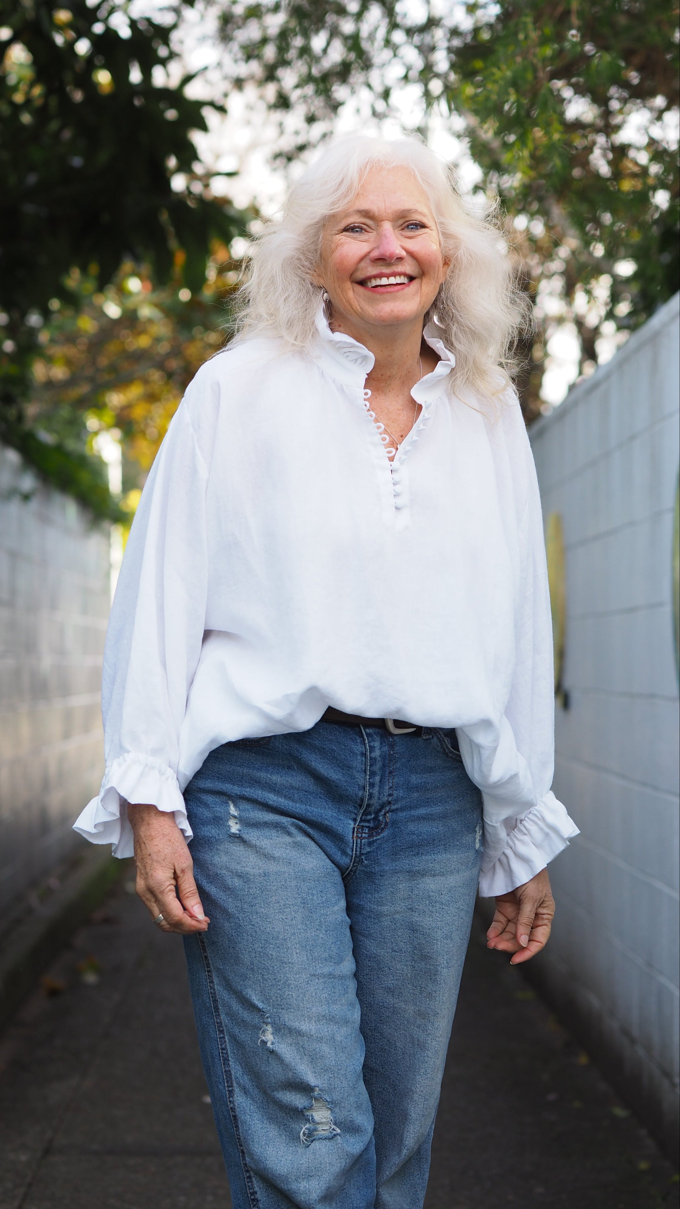 Akitio Blouse Rogue Linen Ladies NZ Designer Clothing