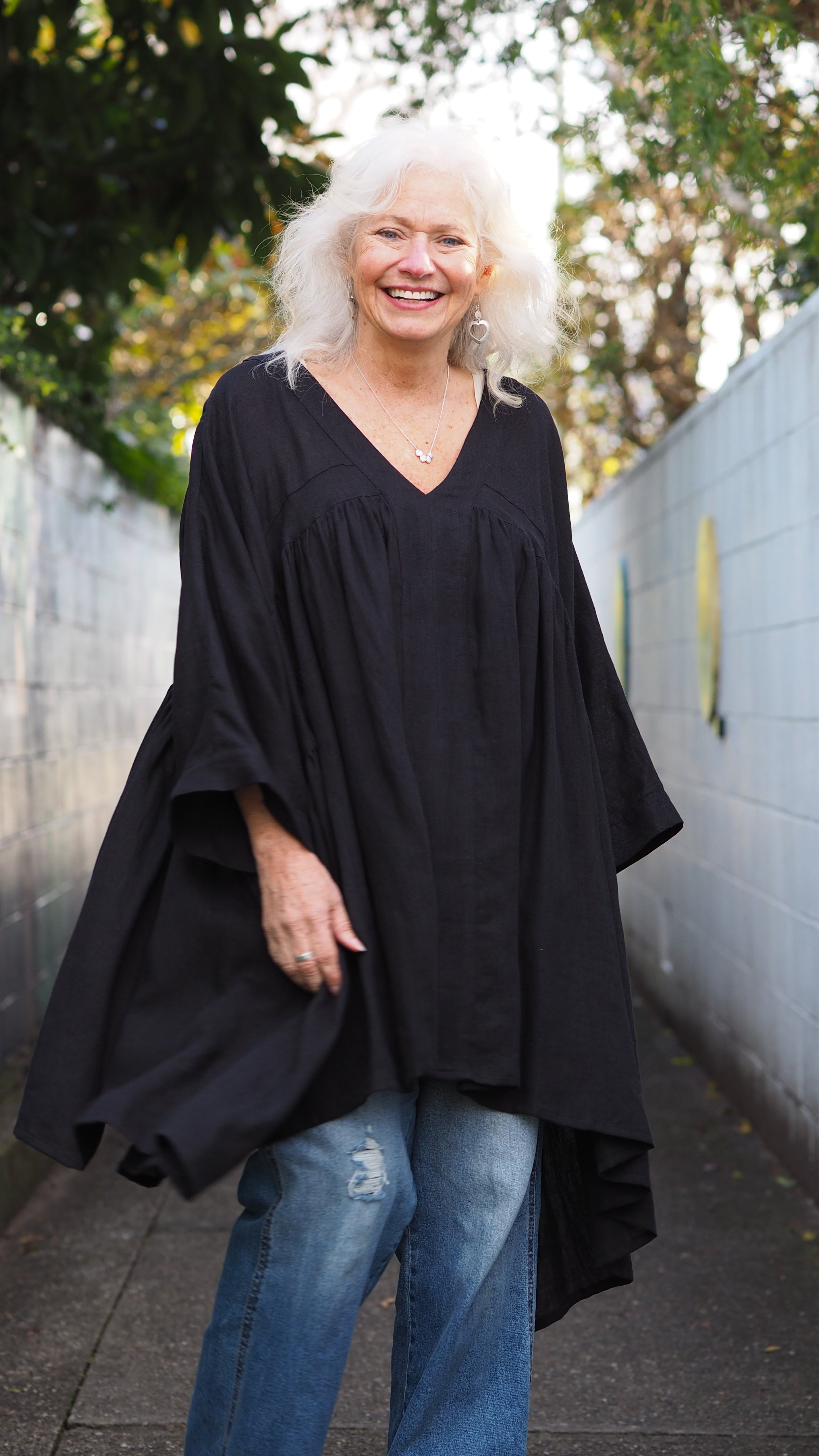 Harakeke Tunic New Zealand Designer Women's Linen Clothing