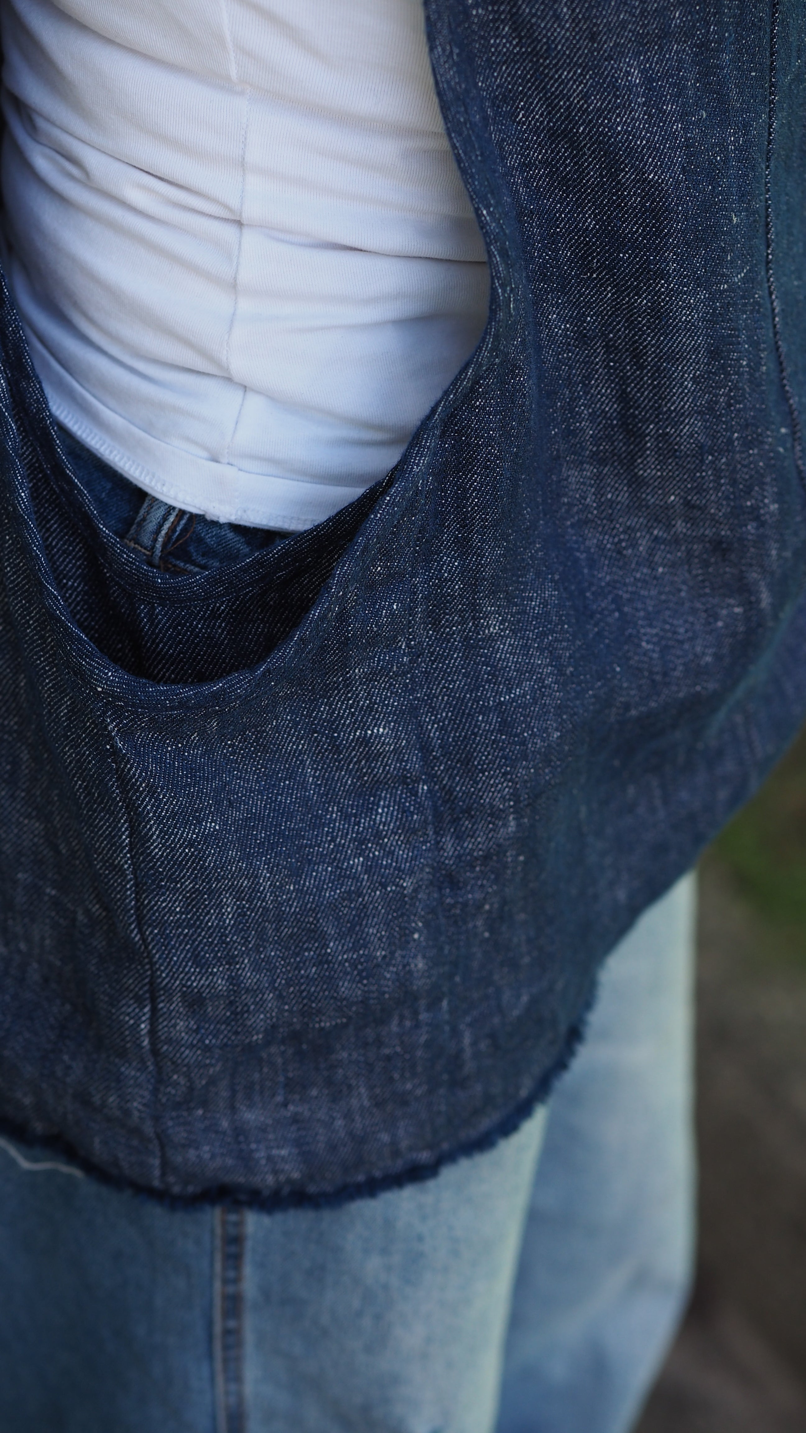 Ahititi Vest Rogue Linen Designer Women's Clothing