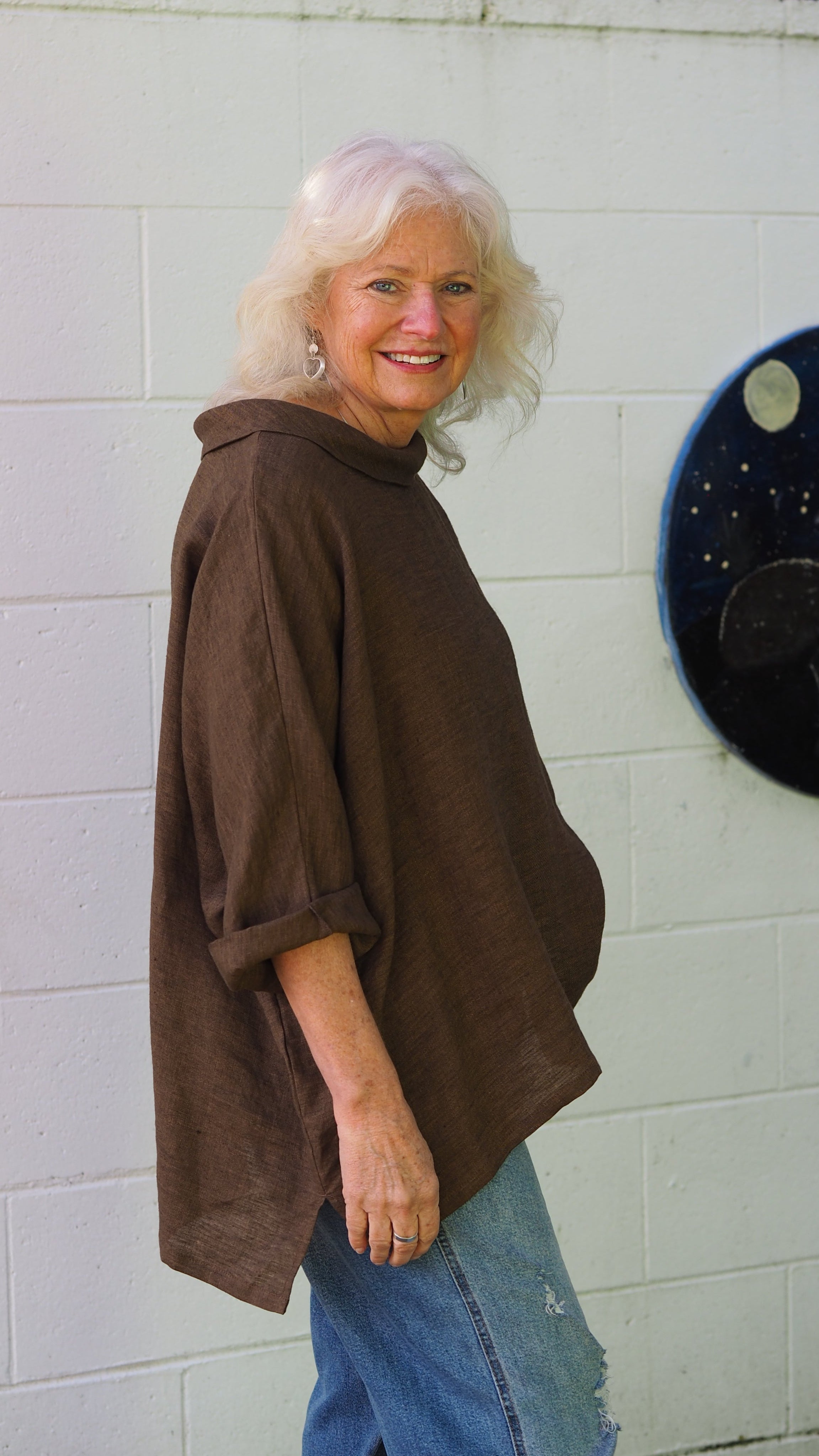 Rolleston Top Rogue Linen Designer Clothing