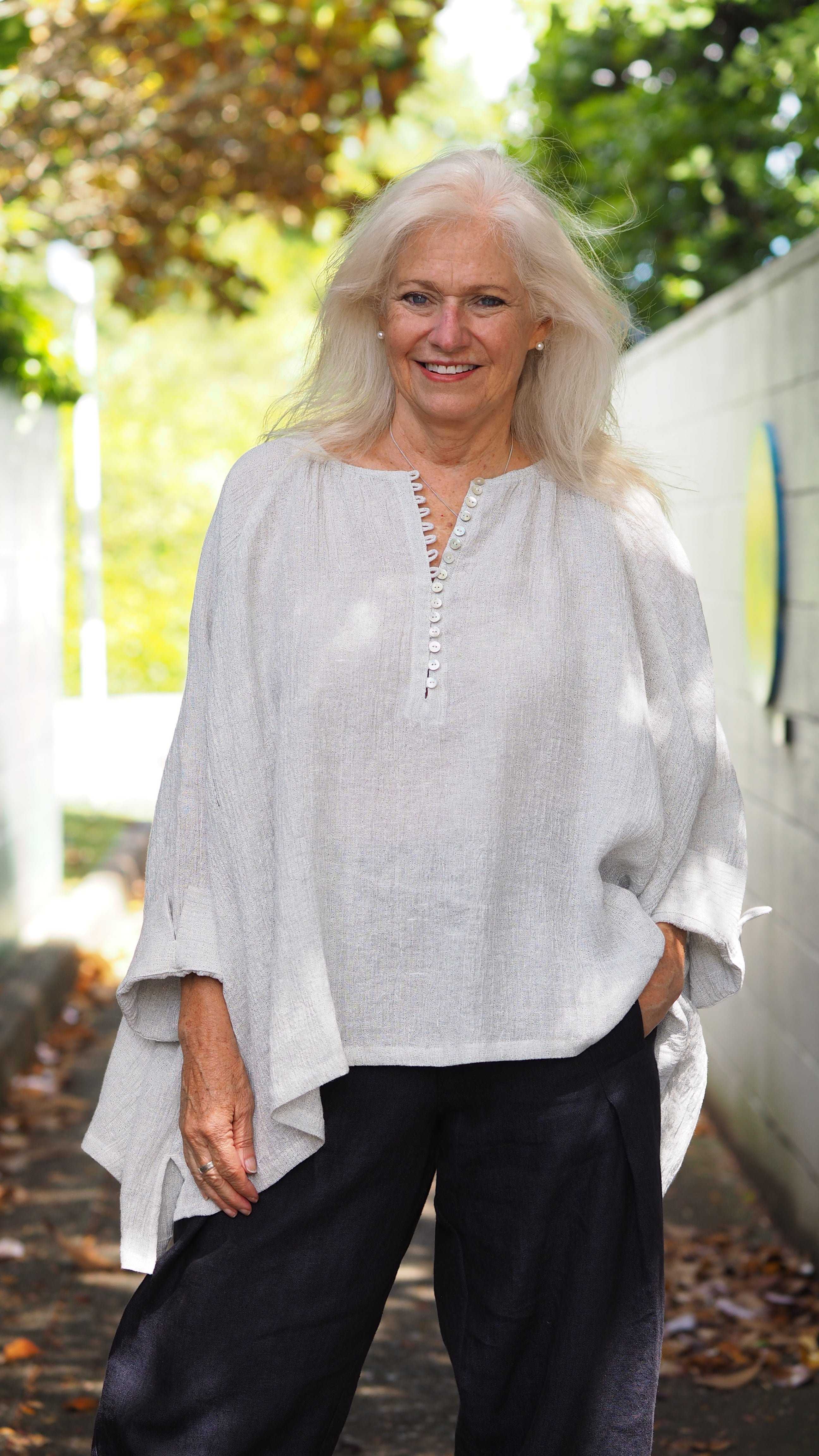 Waikanae Blouse Rogue Linen Women's Designer Clothing New Zealand
