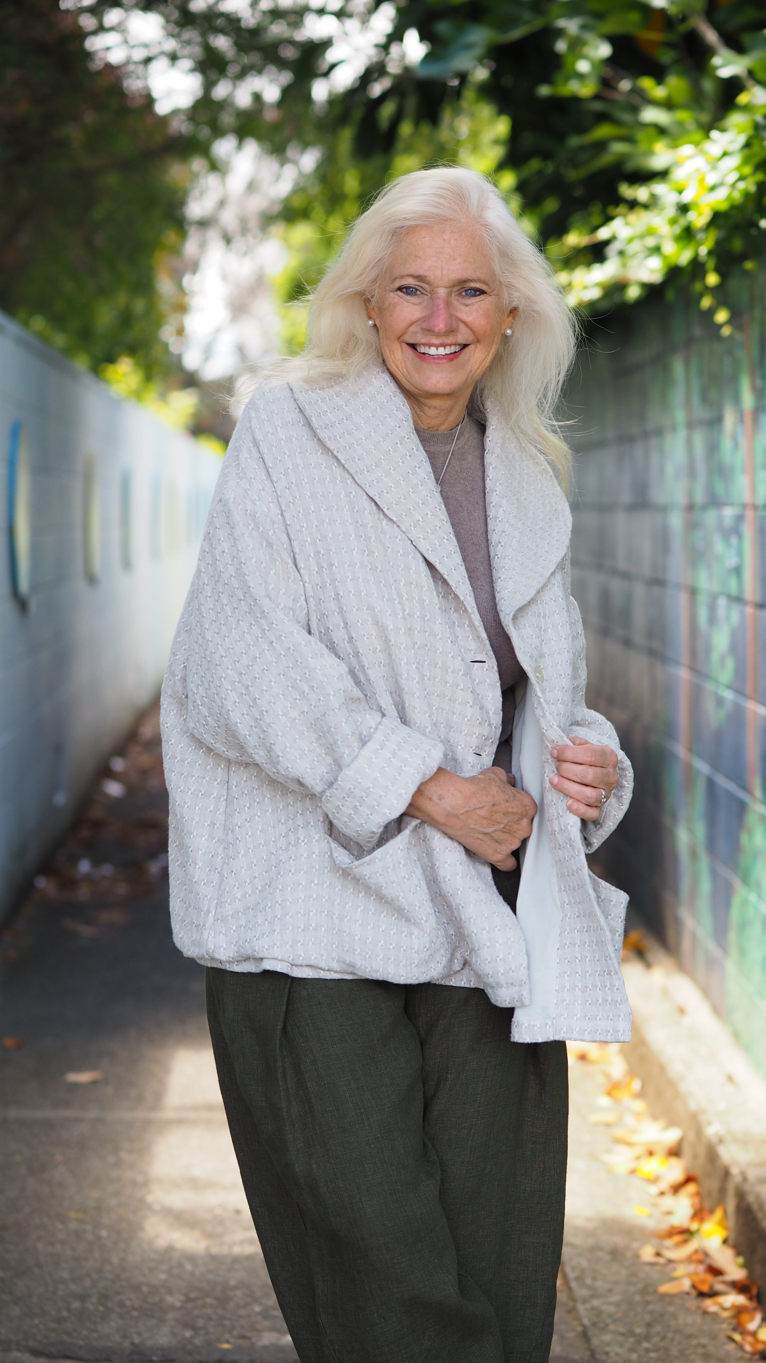 Aoraki Jacket Rogue Linen Designer Women's Clothing