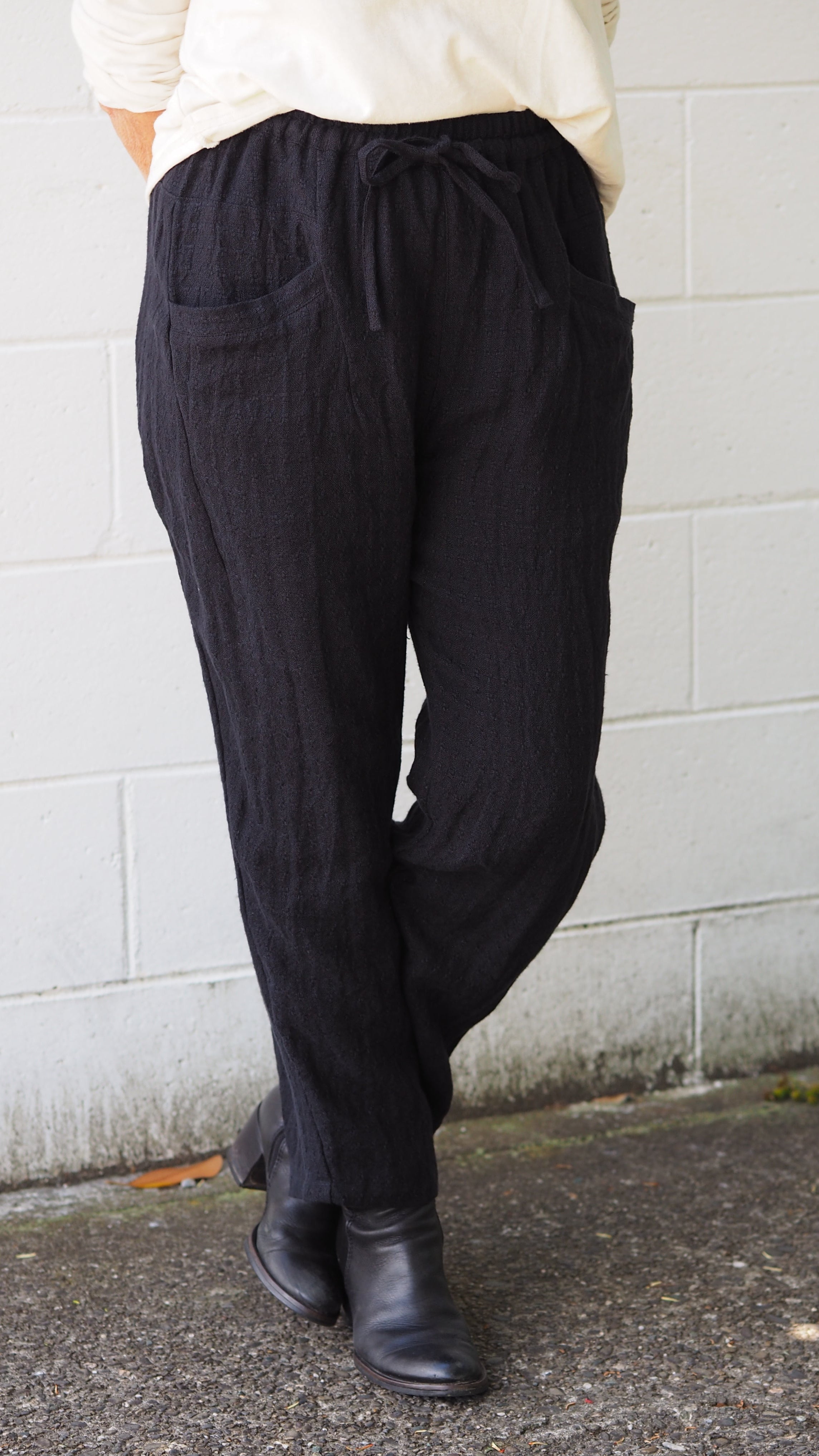 Winton Drawstring Pant Rogue Linen Designer Women's Clothing New Zealand