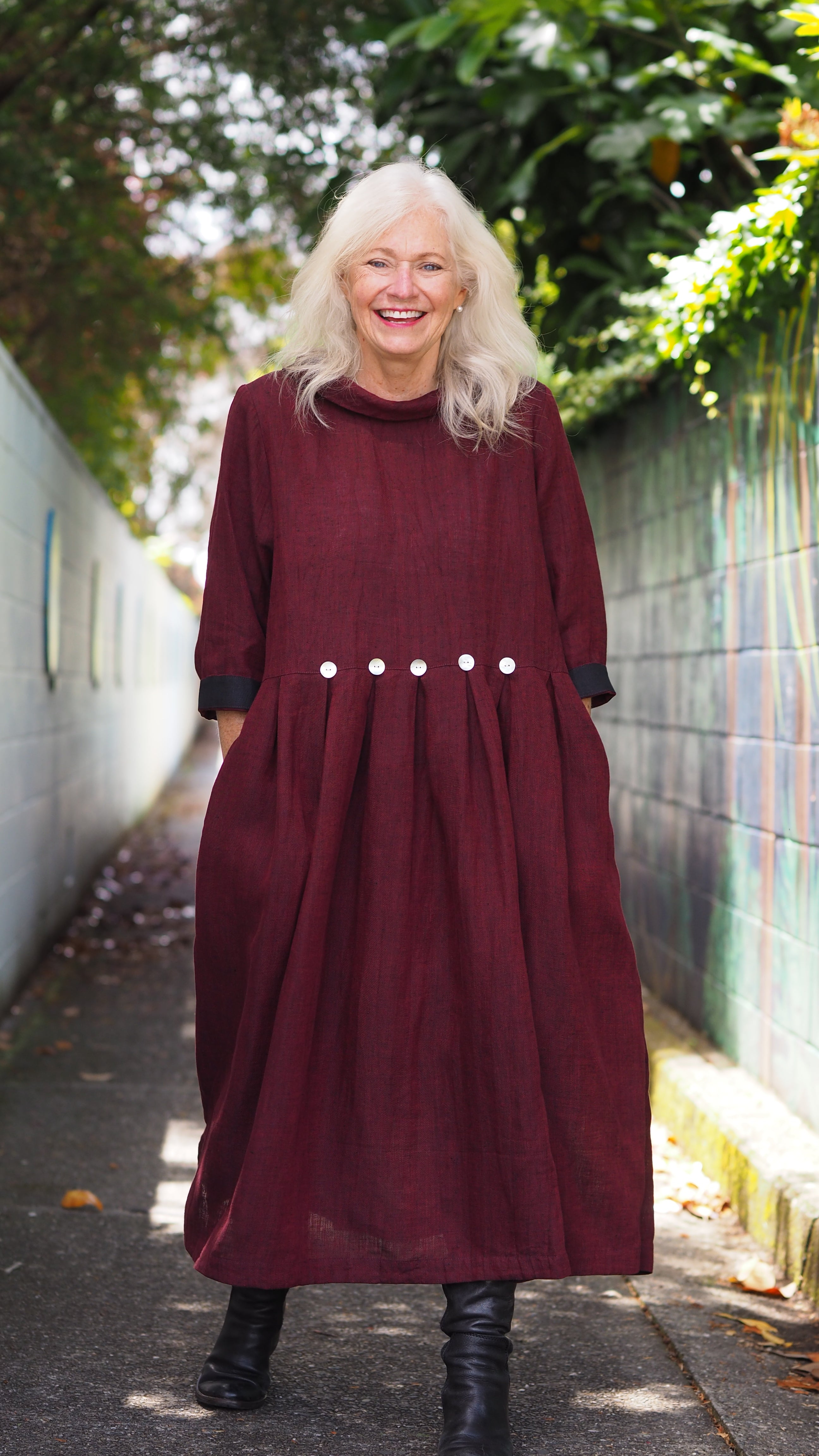 Taranaki Dress Rogue Linen Designer Clothing