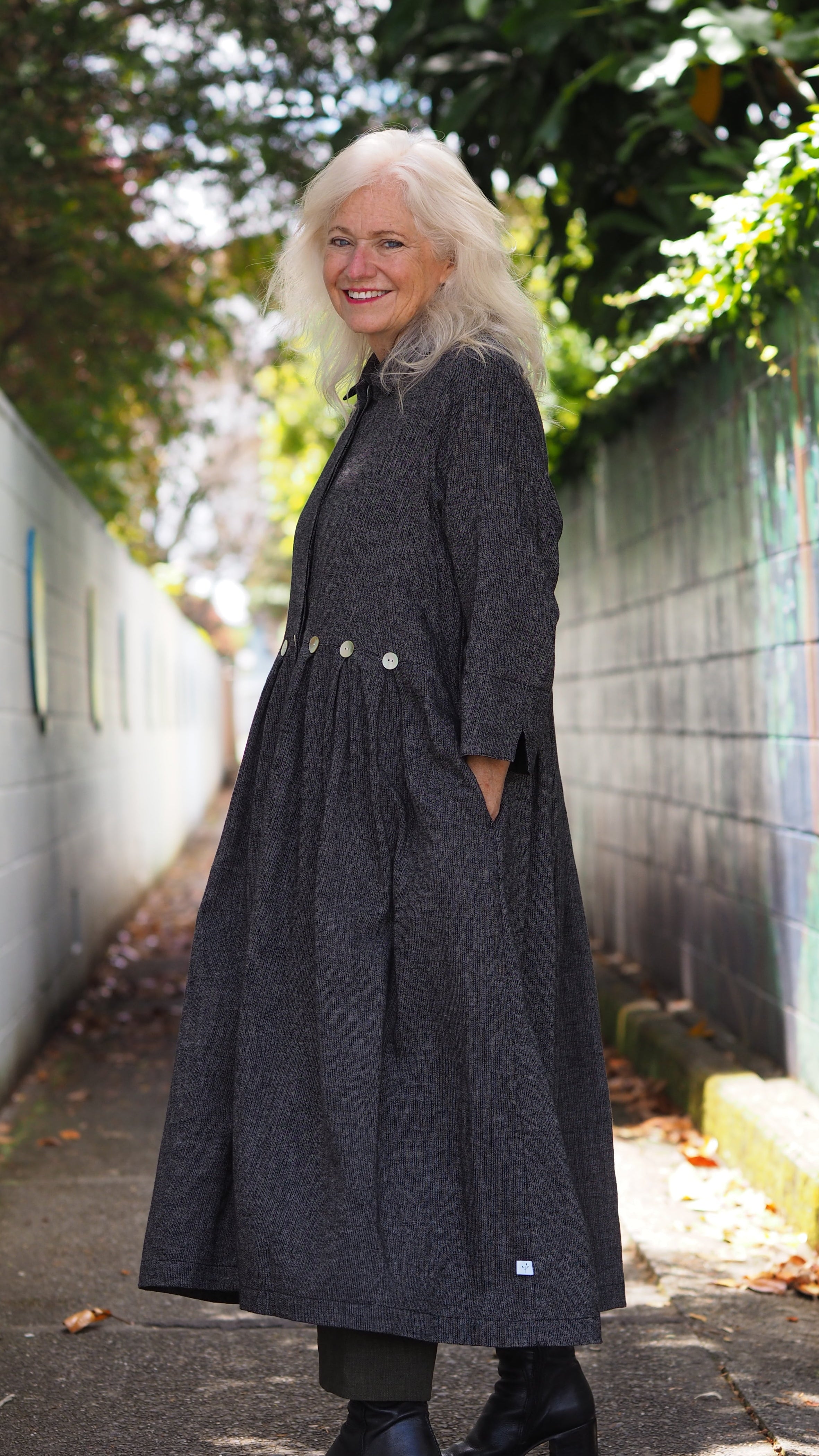 Taranaki Coat/Dress Rogue Linen Designer Women's Clothing New Zealand