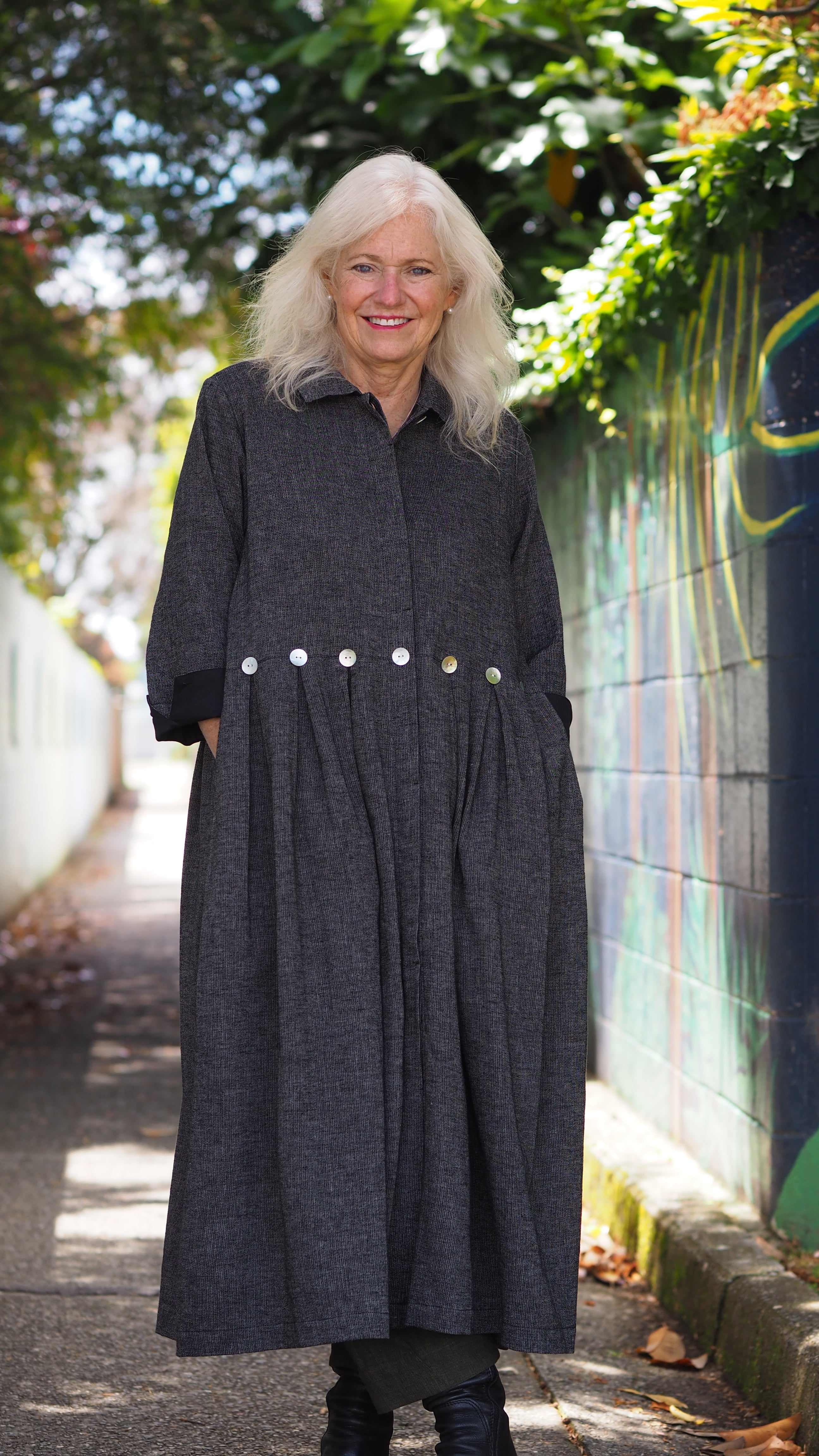 Taranaki Coat/Dress Rogue Linen Designer Women's Clothing New Zealand