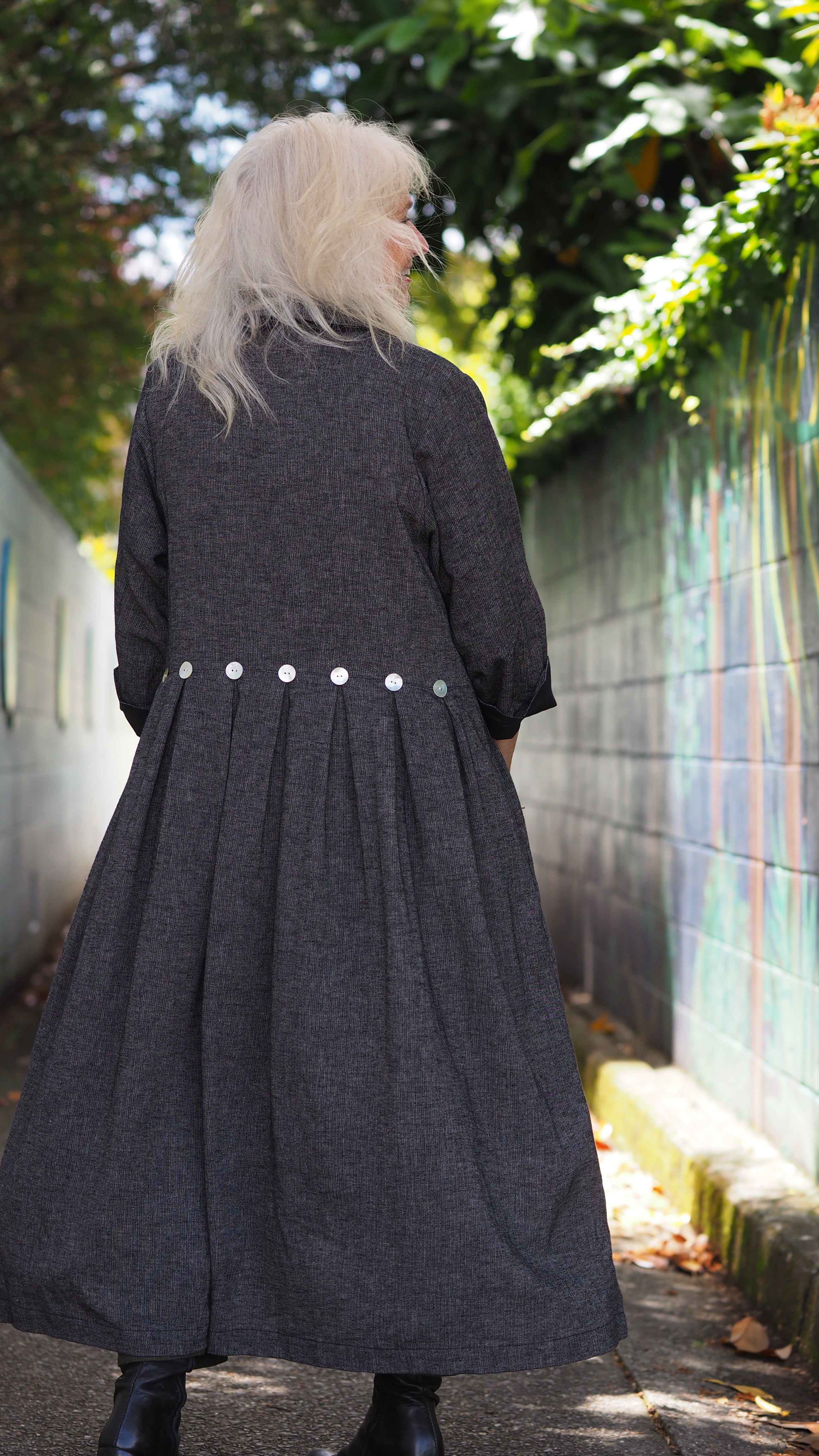 Taranaki Coat/Dress Rogue Linen Designer Women's Clothing New Zealand