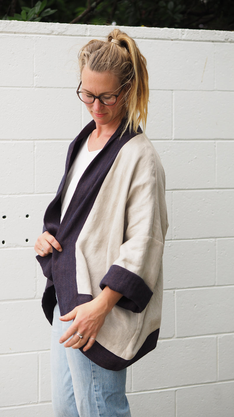 Foxton Kimono Rogue Linen Designer Clothing