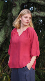 Florida Blouse Rogue Linen Designer Clothing