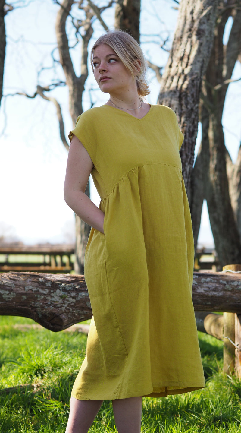 Vercelli Dress Rogue Linen Designer Clothing