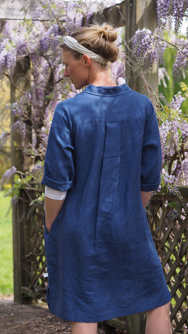 Taupo Shirt Dress Rogue Linen Designer Clothing